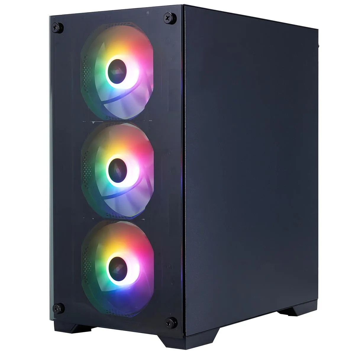 Корпус 1stPlayer X2-M-BK-4F7 Black без БЖ - мініатюра 4