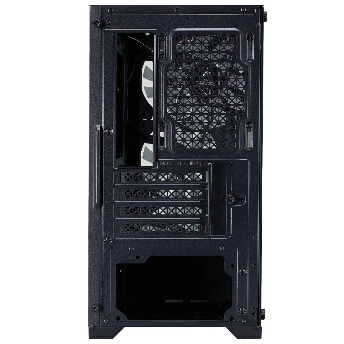 Корпус 1stPlayer X2-M-BK-4F7 Black без БЖ - мініатюра 8