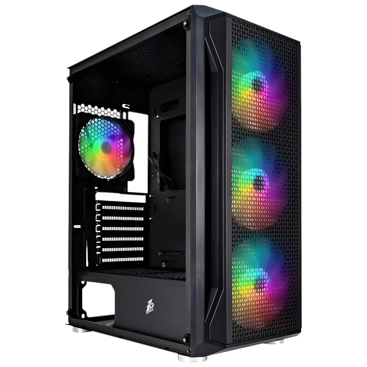 Корпус 1stPlayer X5-BK-4F1 Black 750W (X5-BK-4F1-PS-750FK-EU) - мініатюра 8