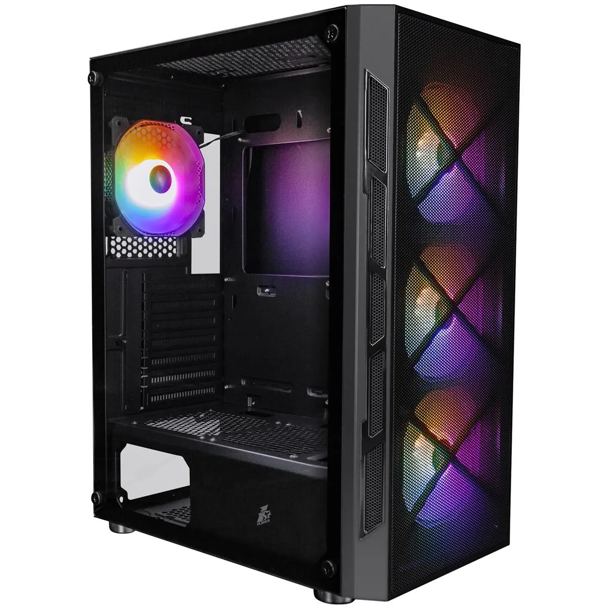 Корпус 1stPlayer XP-BK-4F1 Black 750W (XP-BK-4F1-PS-750FK-EU) - зображення 1