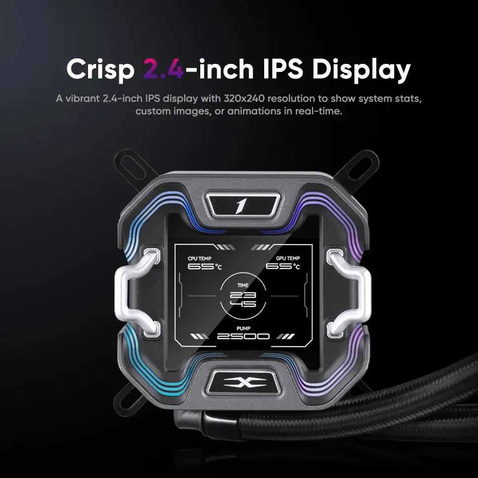 Система водяного охолодження 1stPlayer X-240 Black - мініатюра 3