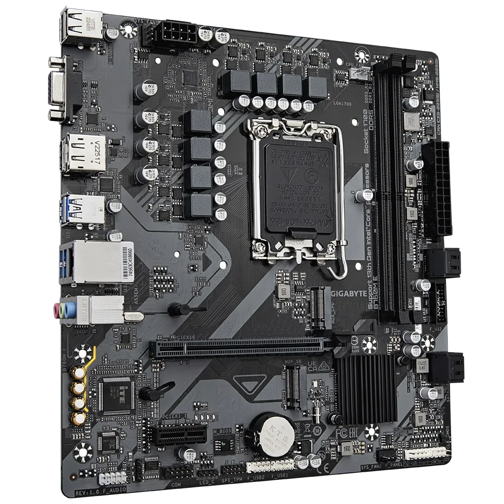 Материнська плата Gigabyte B760M E Socket 1700 - мініатюра 3
