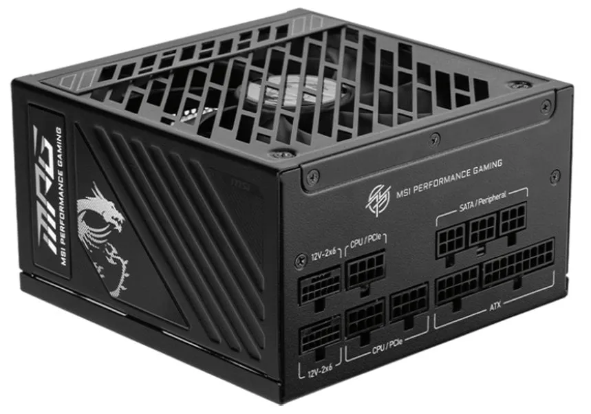Блок живлення MSI MPG A1000GS PCIE5 1000W - мініатюра 2