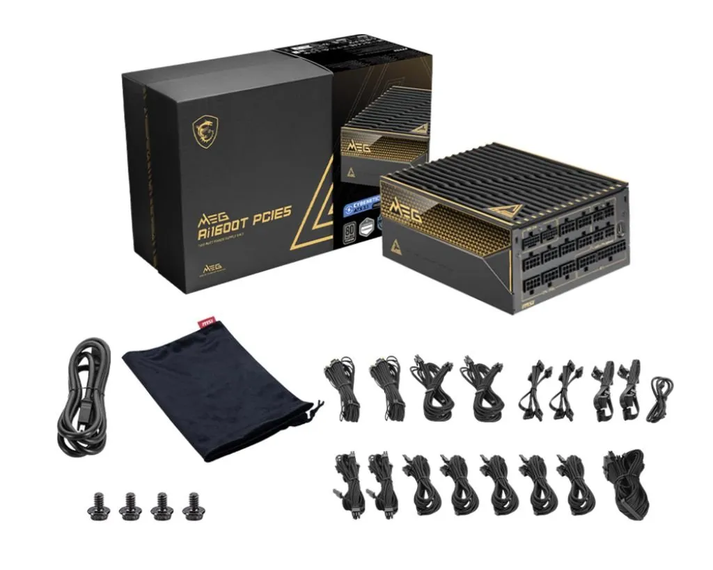 Блок живлення MSI MEG Ai1600T PCIE5 1600W - мініатюра 5