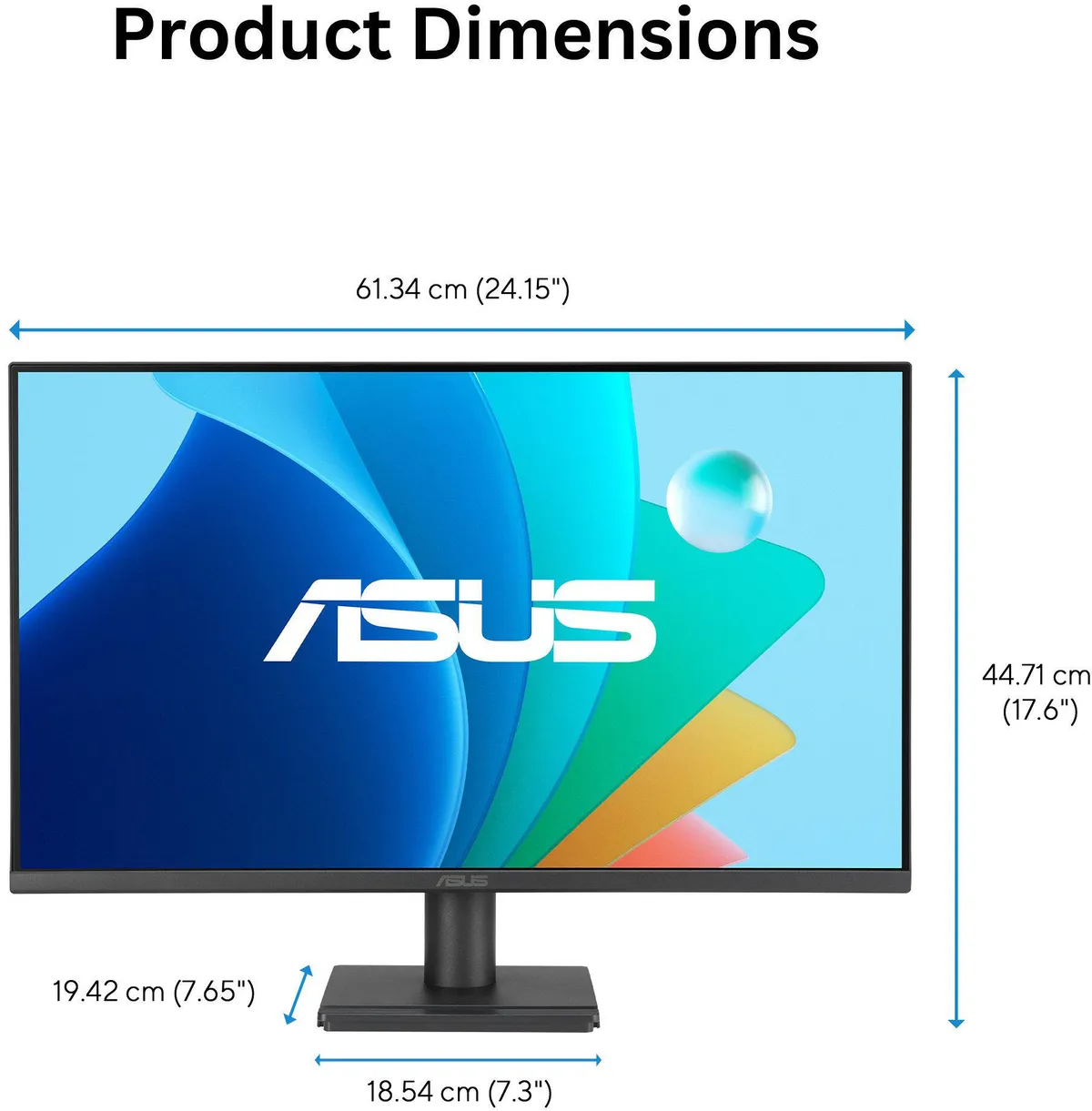 Монітор Asus 27" VA279HG (90LM04J1-B02371) IPS Black 120Hz - мініатюра 8