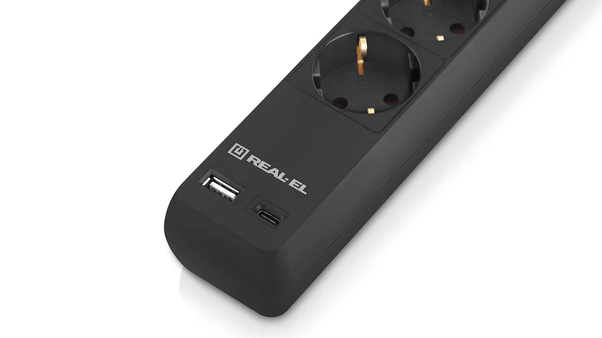 Фільтр живлення REAL-EL RS-Protect 605 3м Black (EL122300041) - мініатюра 6