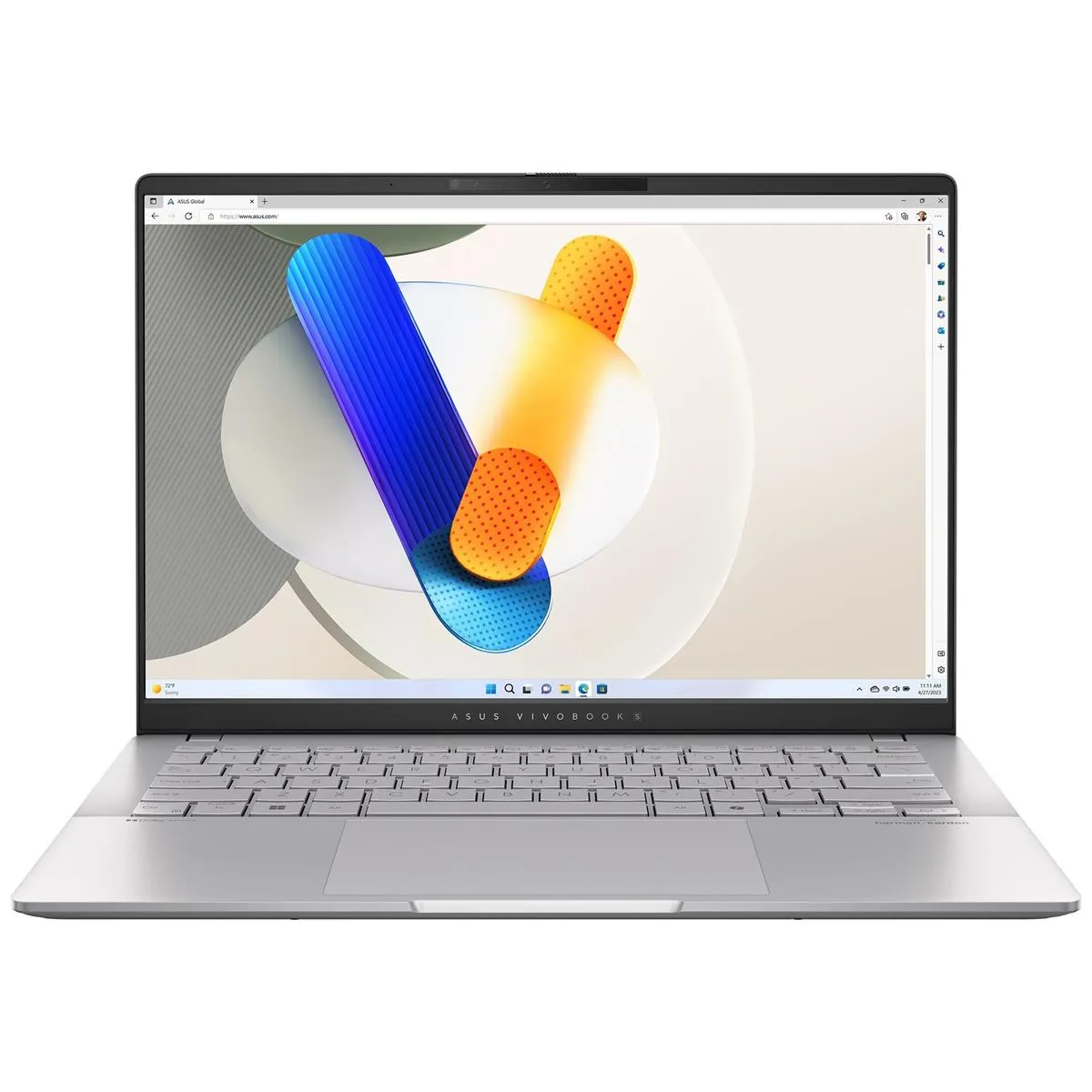 Ноутбук Asus Vivobook S 14 OLED M5406WA-PP024 (90NB14P1-M00120) Cool Silver - зображення 1