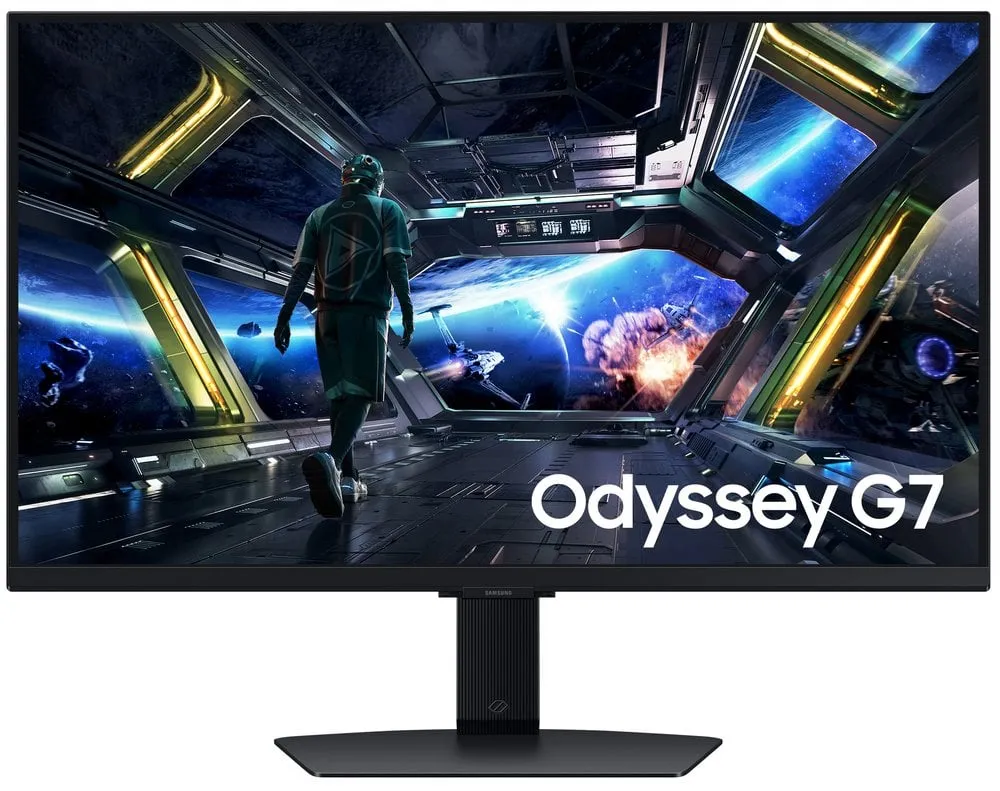 Монiтор Samsung 27" Odyssey G7 G70D (LS27DG700EIXUA) IPS Black 144Hz - мініатюра 2