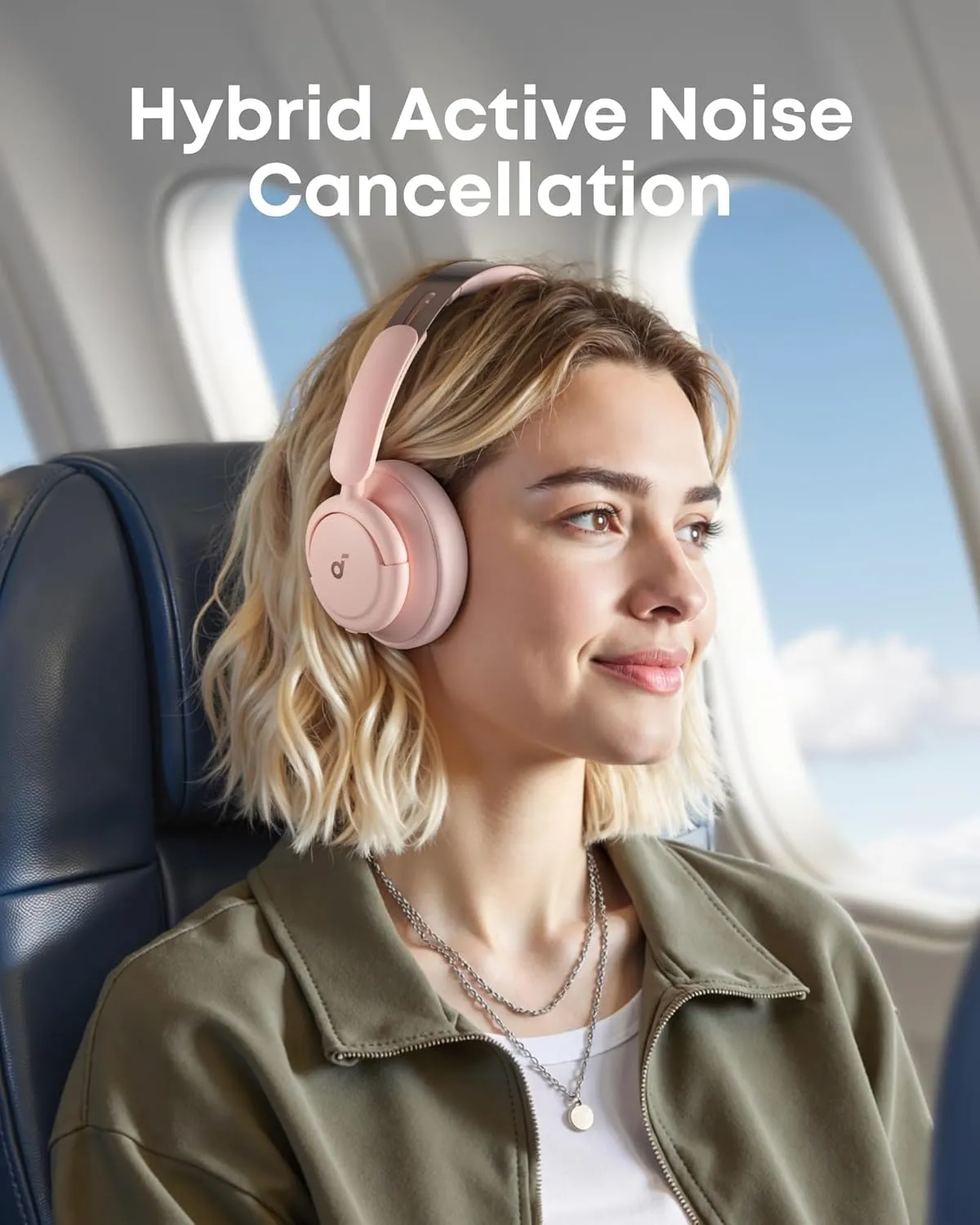 Bluetooth-гарнітура Anker SoundCore Life Q30 v2 Sakura Pink (A3028353) - мініатюра 3