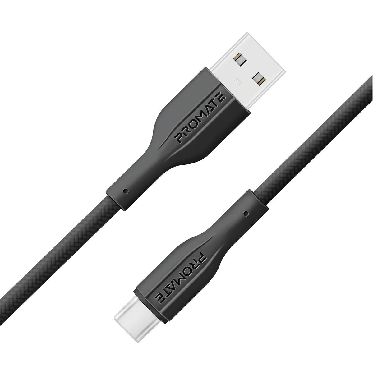 Кабель Promate xCord-AC200 USB - USB Type-C (M/M), 2 м, Black (xcord-ac200.black) - зображення 1