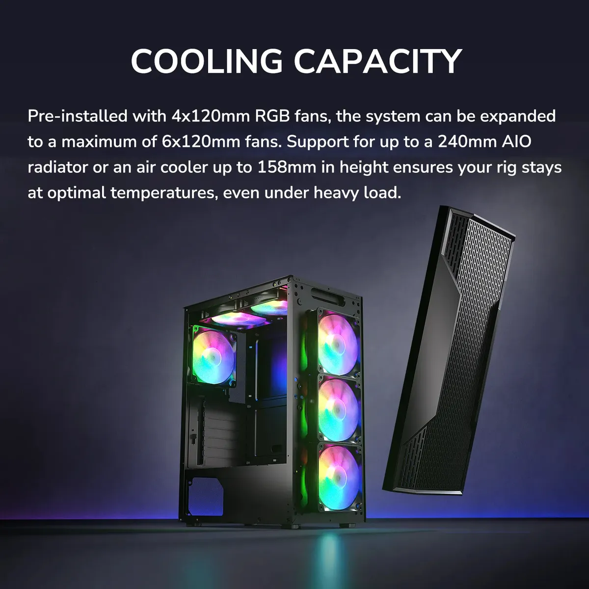 Корпус Cougar MX110 RGB Black без БЖ - мініатюра 12