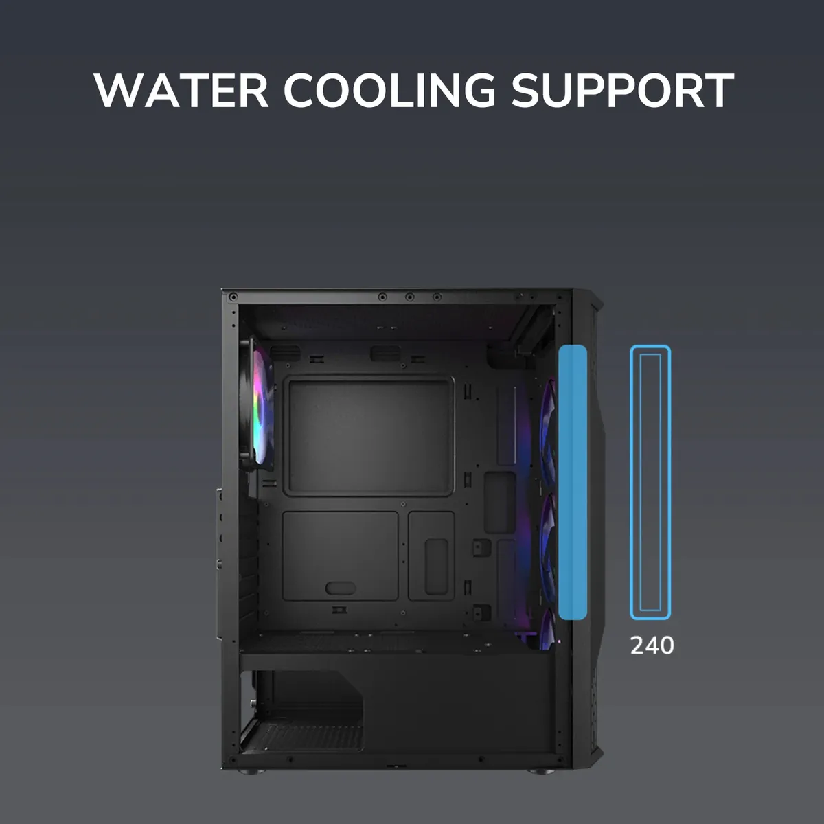 Корпус Cougar MX110 RGB Black без БЖ - мініатюра 14