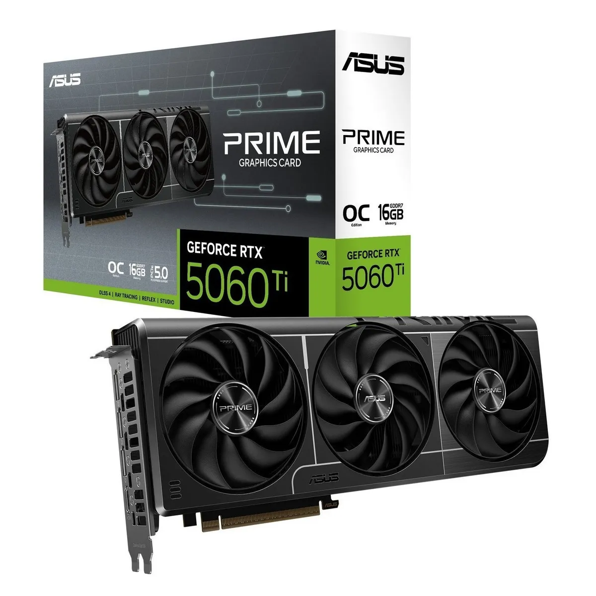 Відеокарта GF RTX 5060 Ti 16GB GDDR7 Prime OC Asus (PRIME-RTX5060TI-O16G) - зображення 1