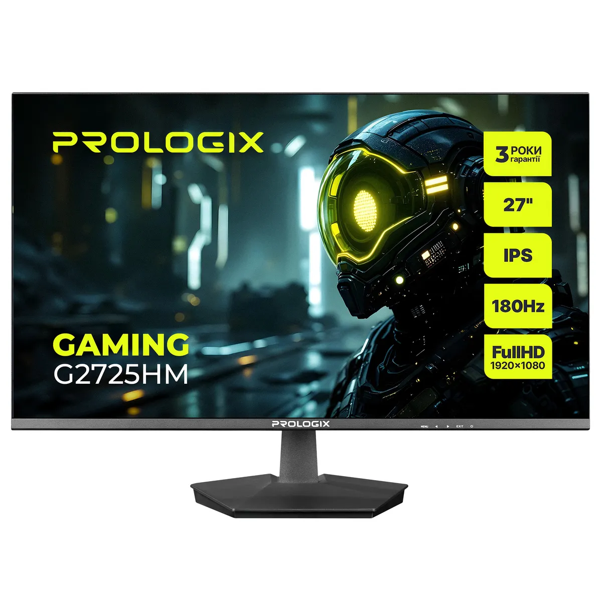Монітор Prologix Gaming 27" G2725HM IPS Black 180Hz - зображення 1