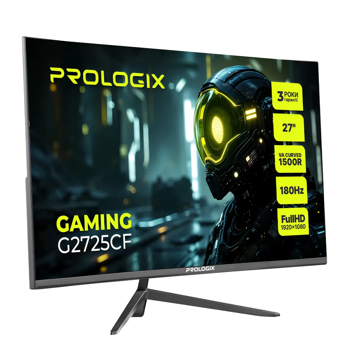 Монітор Prologix Gaming 27" G2725CF VA Black Curved 180Hz - мініатюра 2
