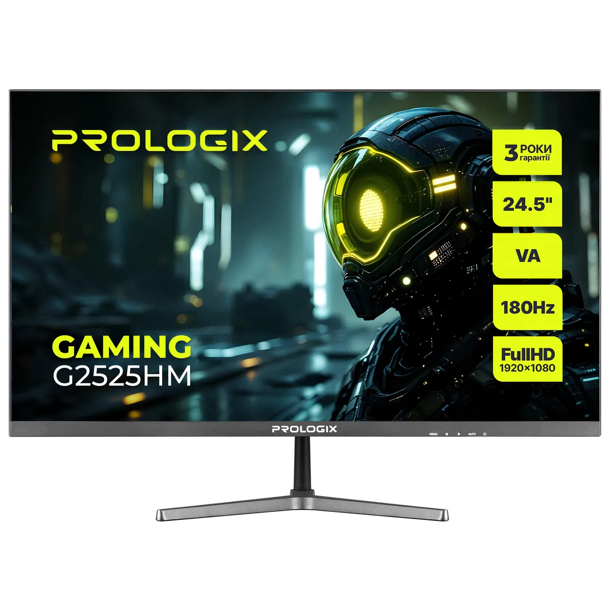 Монітор Prologix Gaming 24.5" G2525HM VA Black 180Hz - зображення 1