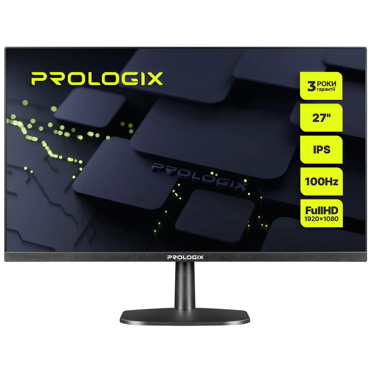 Монітор Prologix 27" P2725HF IPS Black 100Hz - зображення 1