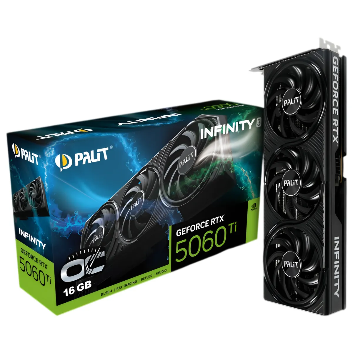 Відеокарта GF RTX 5060 Ti 16GB GDDR7 Infinity 3 OC Palit (NE7506TS19T1-GB2061S) - мініатюра 9