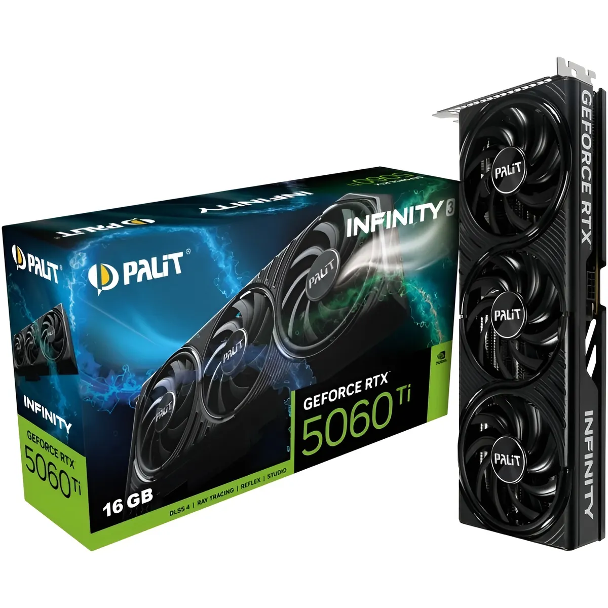 Відеокарта GF RTX 5060 Ti 16GB GDDR7 Infinity 3 Palit (NE7506T019T1-GB2061S) - мініатюра 4