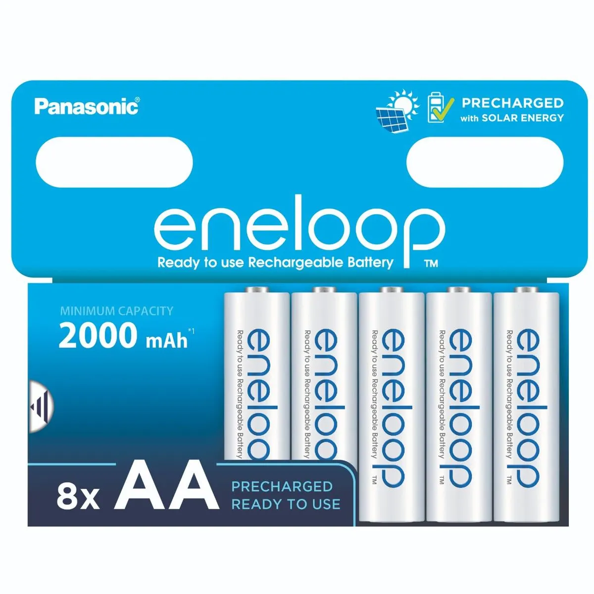 Акумулятори Panasonic Eneloop AA/HR06 NI-MH 2000 mAh BL 8 шт  - зображення 1