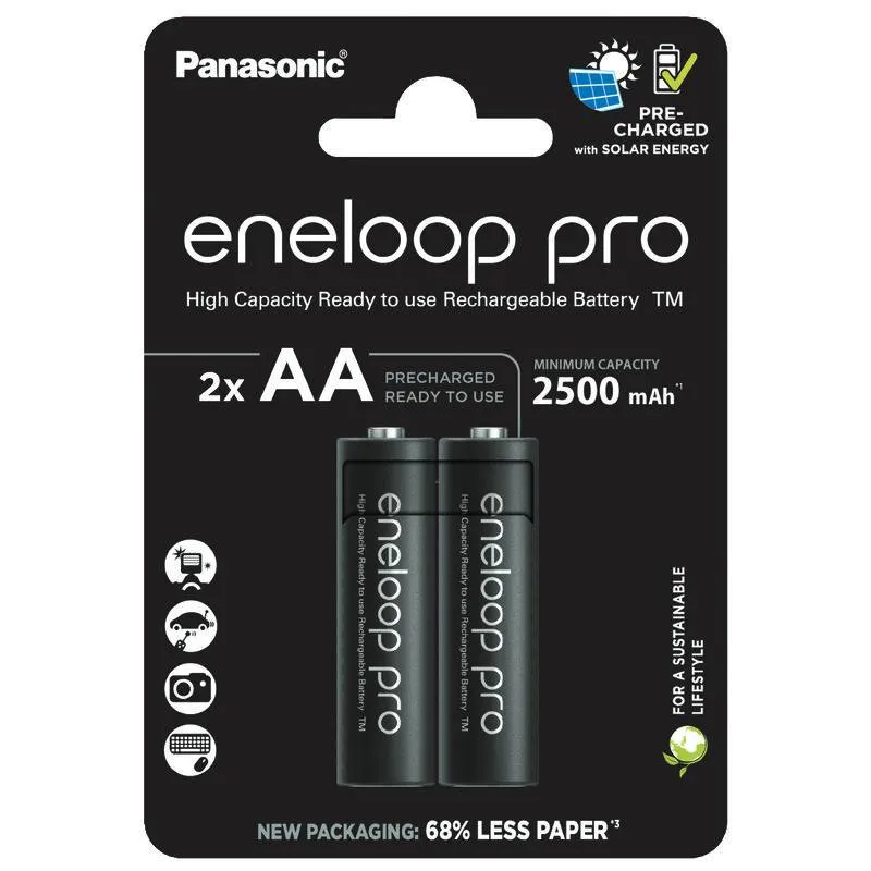 Акумулятори Panasonic Eneloop AA/HR06 NI-MH 2500 mAh BL 2 шт - зображення 1