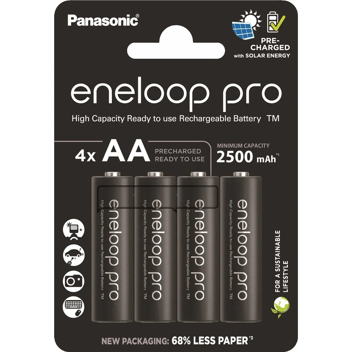 Акумулятори Panasonic Eneloop AA/HR06 NI-MH 2500 mAh BL 4 шт - зображення 1