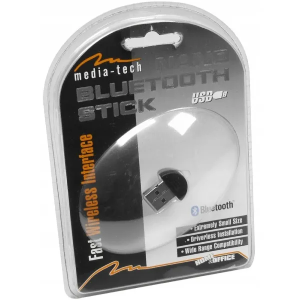 Бездротовий адаптер Media-Tech Bluetooth 5.0 Nano Dongle MT5045 - мініатюра 2