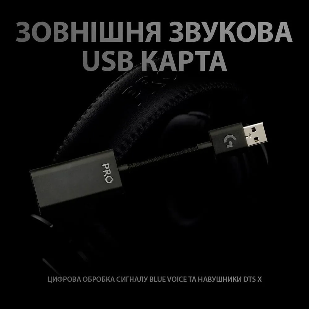 Гарнитура Logitech G Pro X with Stand Black (991-000358) - мініатюра 8
