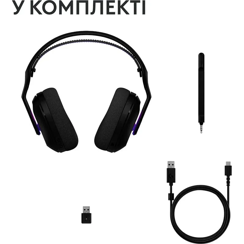 Гарнитура Logitech G522 LightSpeed Wireless Gaming Headset Black (981-001544) - зображення 1