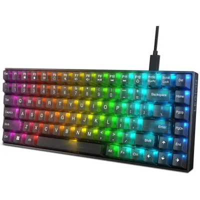 Клавіатура Lenovo Legion K510 Mini Pro, Black, USB, механічна, 84 кнопки, RGB підсвічування, 1.8 м (GY41P80864) - мініатюра 2