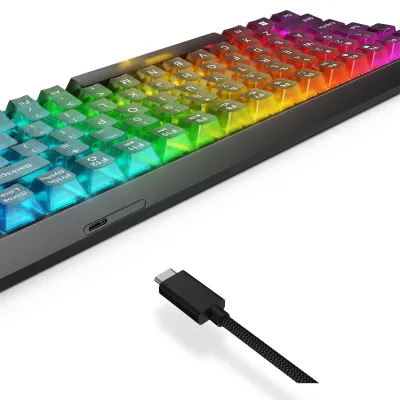 Клавіатура Lenovo Legion K510 Mini Pro, Black, USB, механічна, 84 кнопки, RGB підсвічування, 1.8 м (GY41P80864) - мініатюра 5
