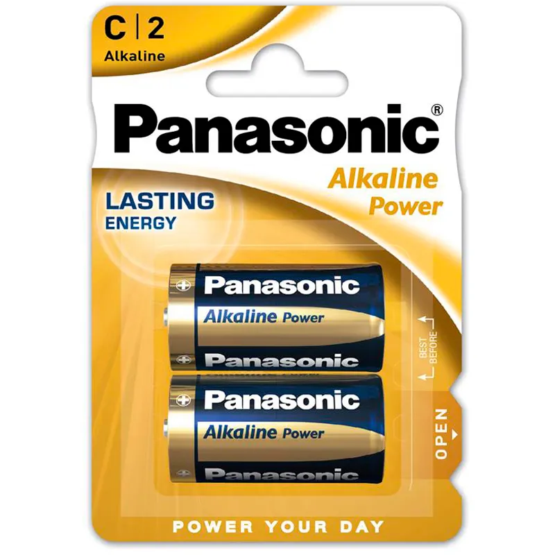 Батарейка Panasonic Alkaline Power Lasting C/LR14 BL 2 шт - зображення 1