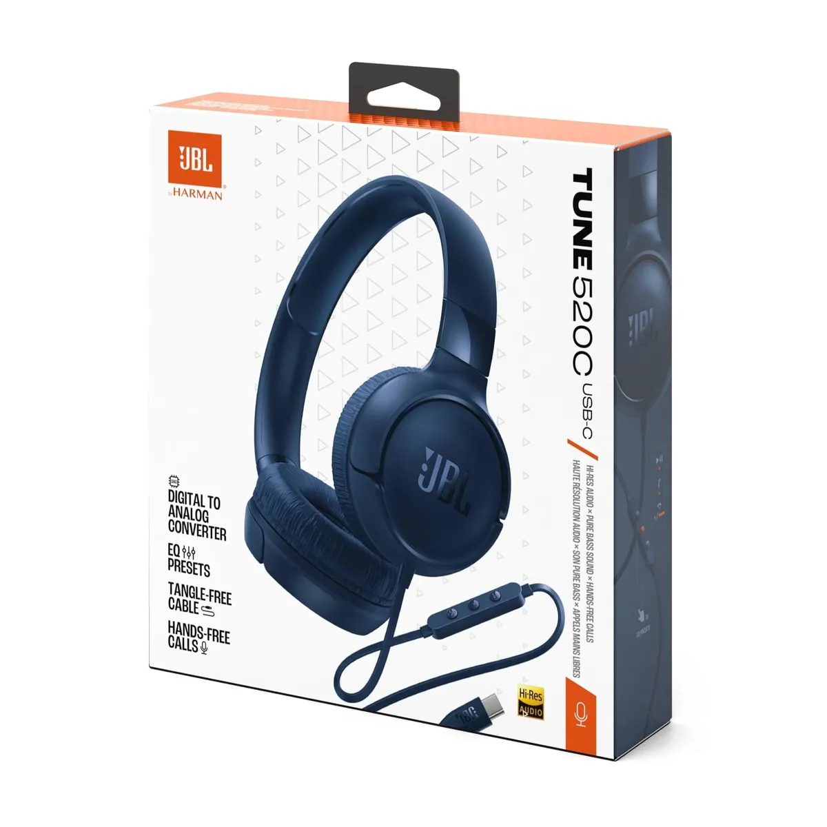 Гарнiтура JBL Tune 520C Blue (JBLT520CBLU) - мініатюра 6