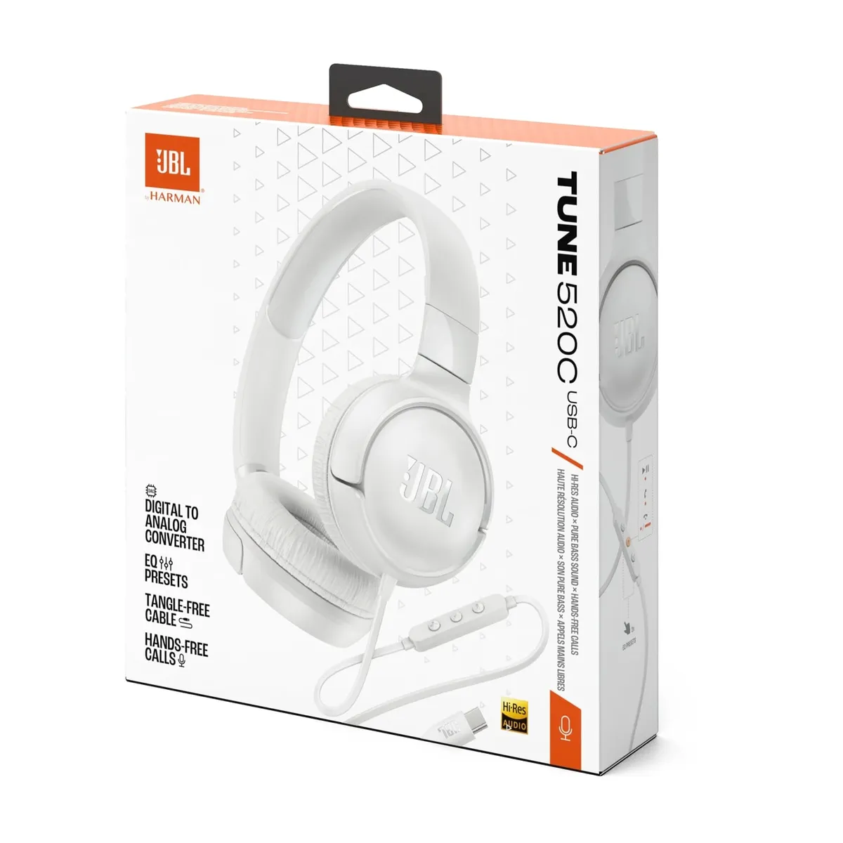 Гарнiтура JBL Tune 520C White (JBLT520CWHT) - мініатюра 3
