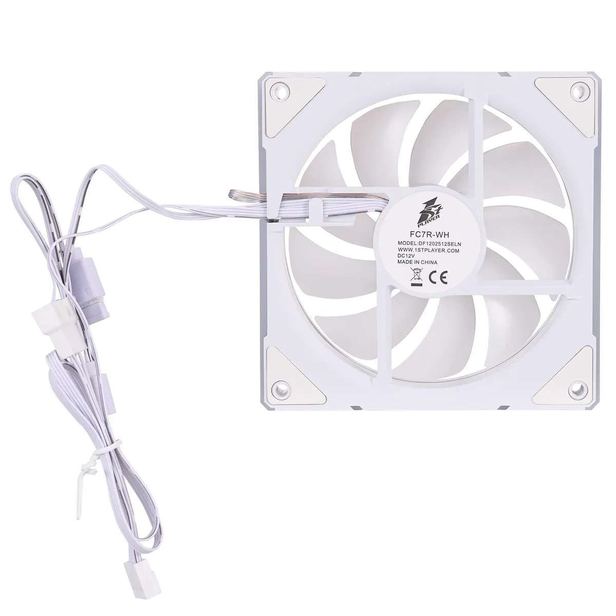 Вентилятор 1stPlayer FC7 White (FC7-WH-1IN1) - мініатюра 9