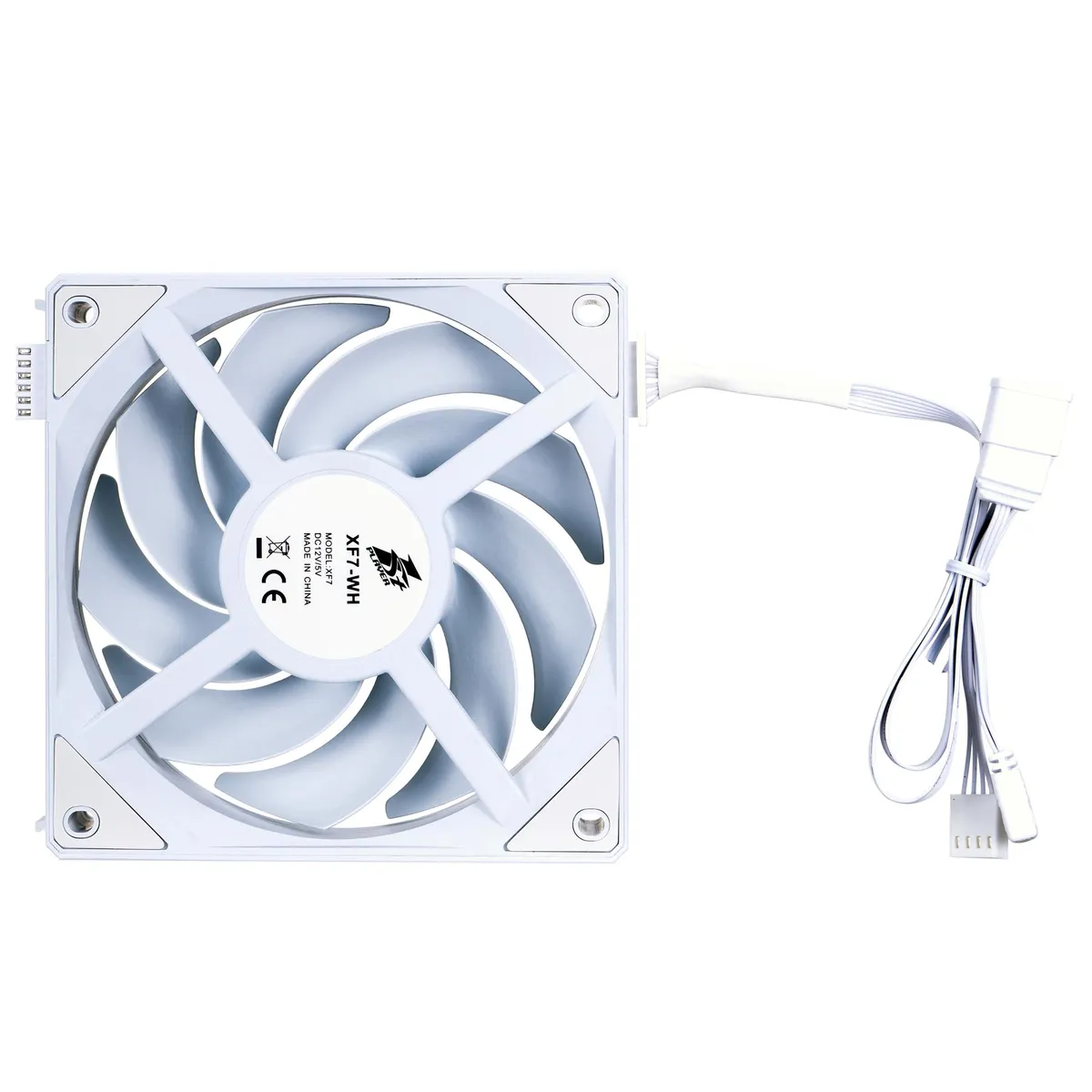 Вентилятор 1stPlayer XF7 White (XF7-WH-1IN1) - мініатюра 7