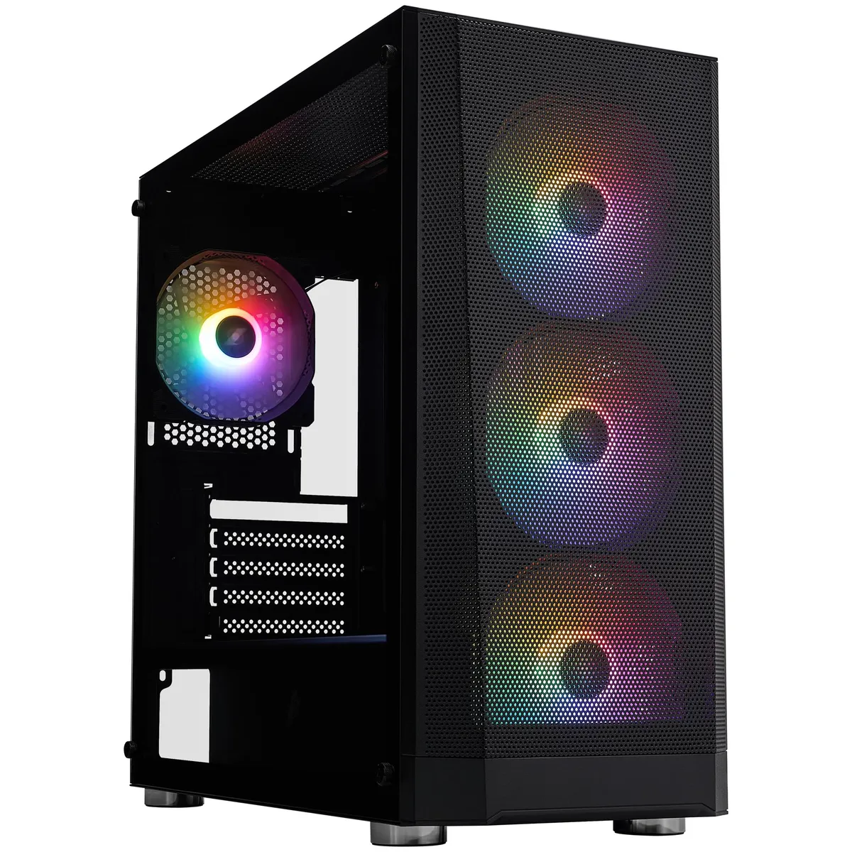 Корпус 1stPlayer FD5-M-BK-4F1 Black без БЖ - зображення 1