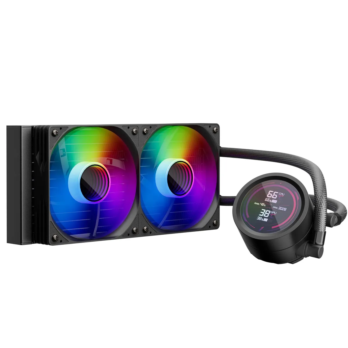 Система водяного охолодження 1stPlayer TS4-240 Black - зображення 1