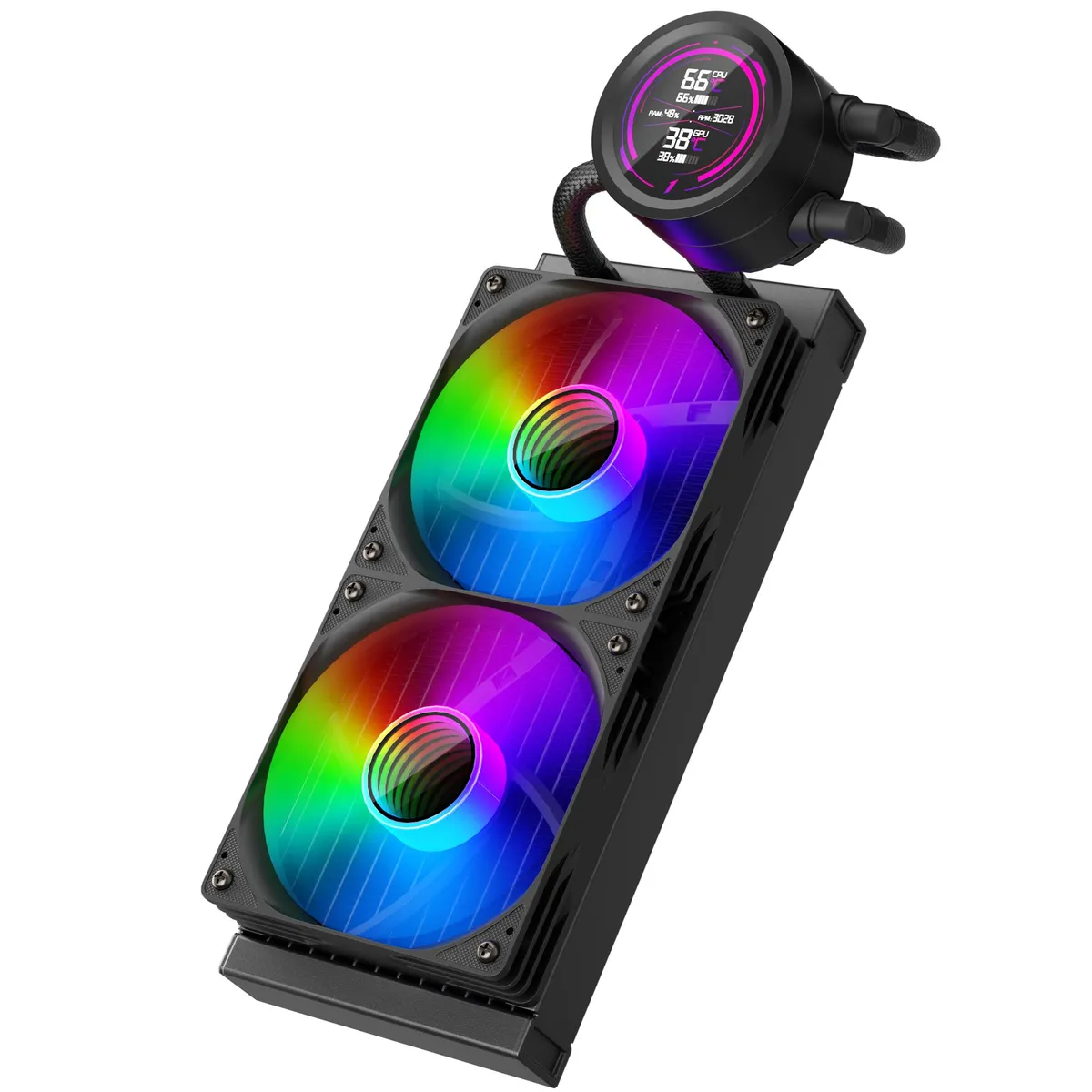 Система водяного охолодження 1stPlayer TS4-240 Black - мініатюра 2