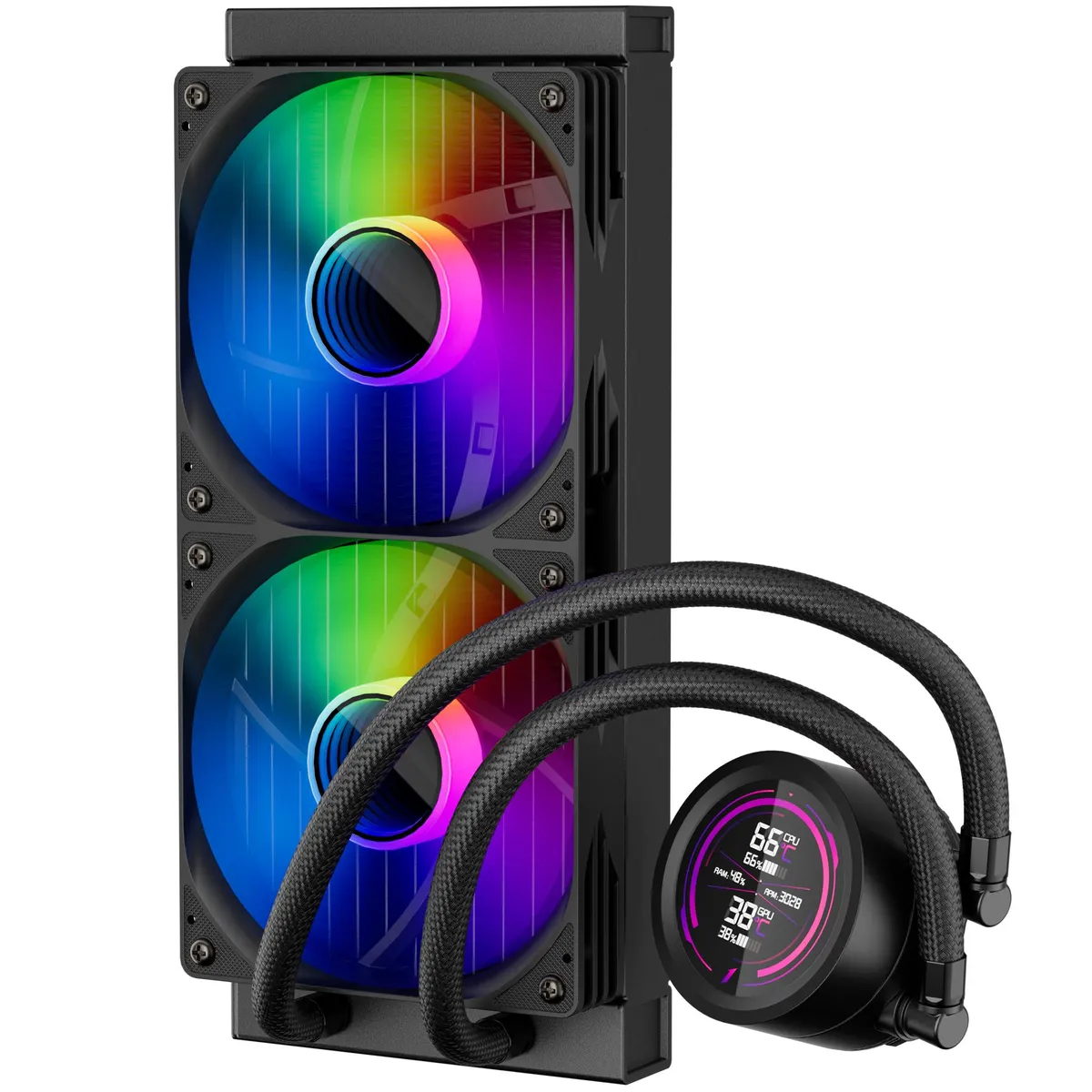 Система водяного охолодження 1stPlayer TS4-240 Black - мініатюра 3