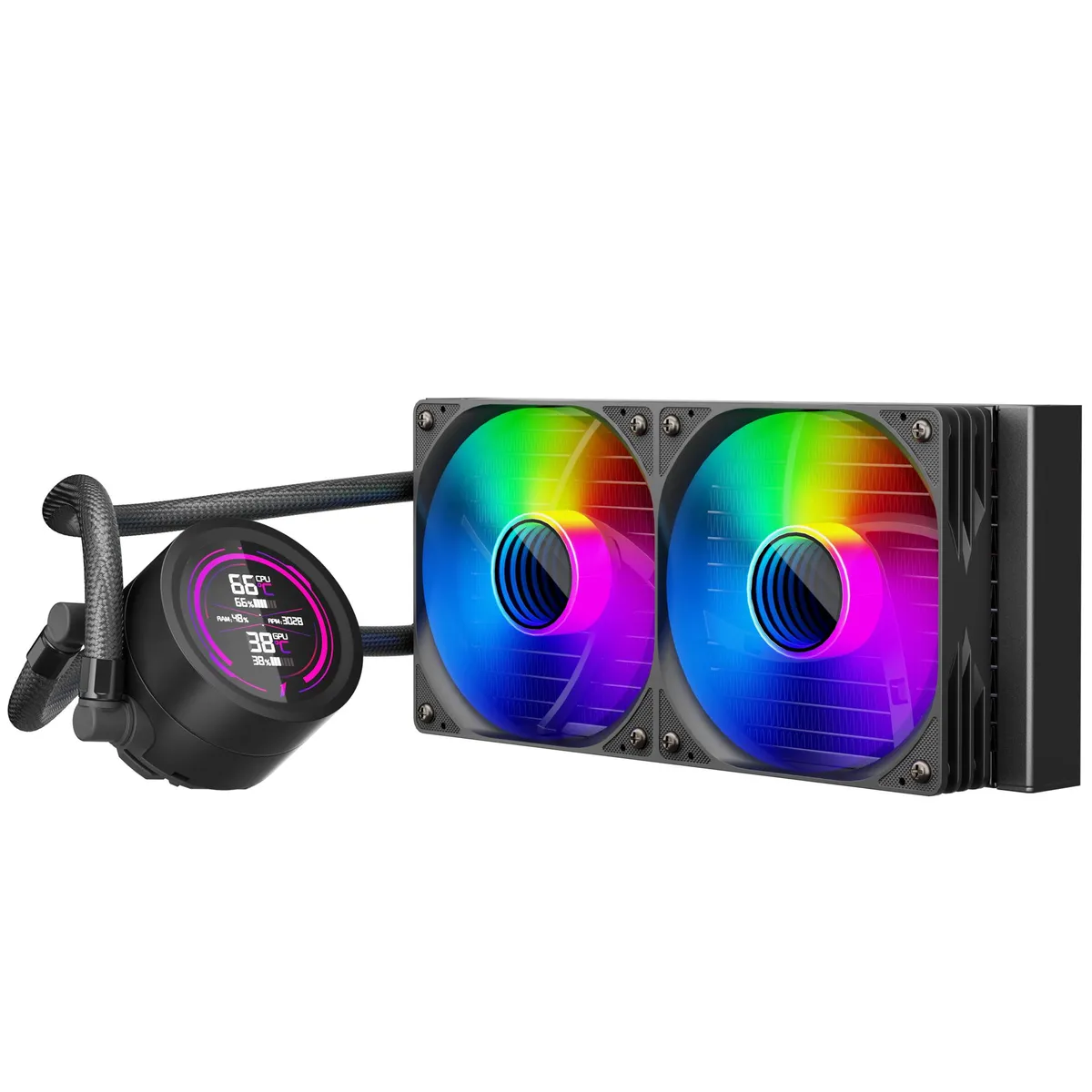 Система водяного охолодження 1stPlayer TS4-240 Black - мініатюра 4