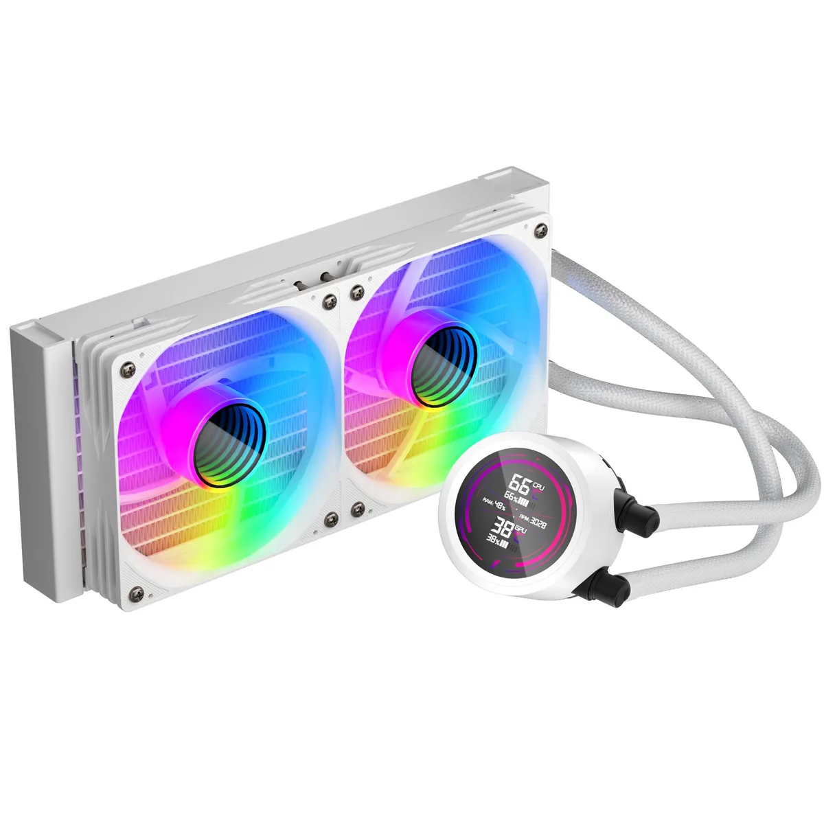 Система водяного охолодження 1stPlayer TS4-240 White - мініатюра 4