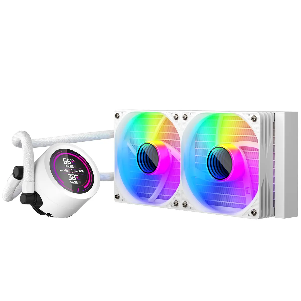 Система водяного охолодження 1stPlayer TS4-240 White - мініатюра 5