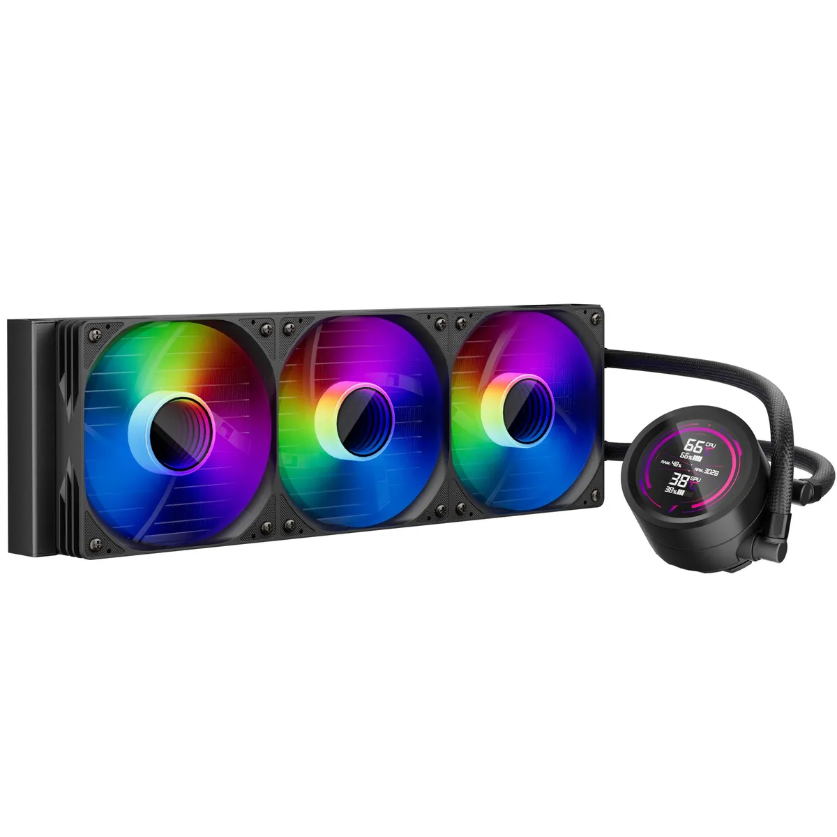 Система водяного охолодження 1stPlayer TS4-360 Black - зображення 1