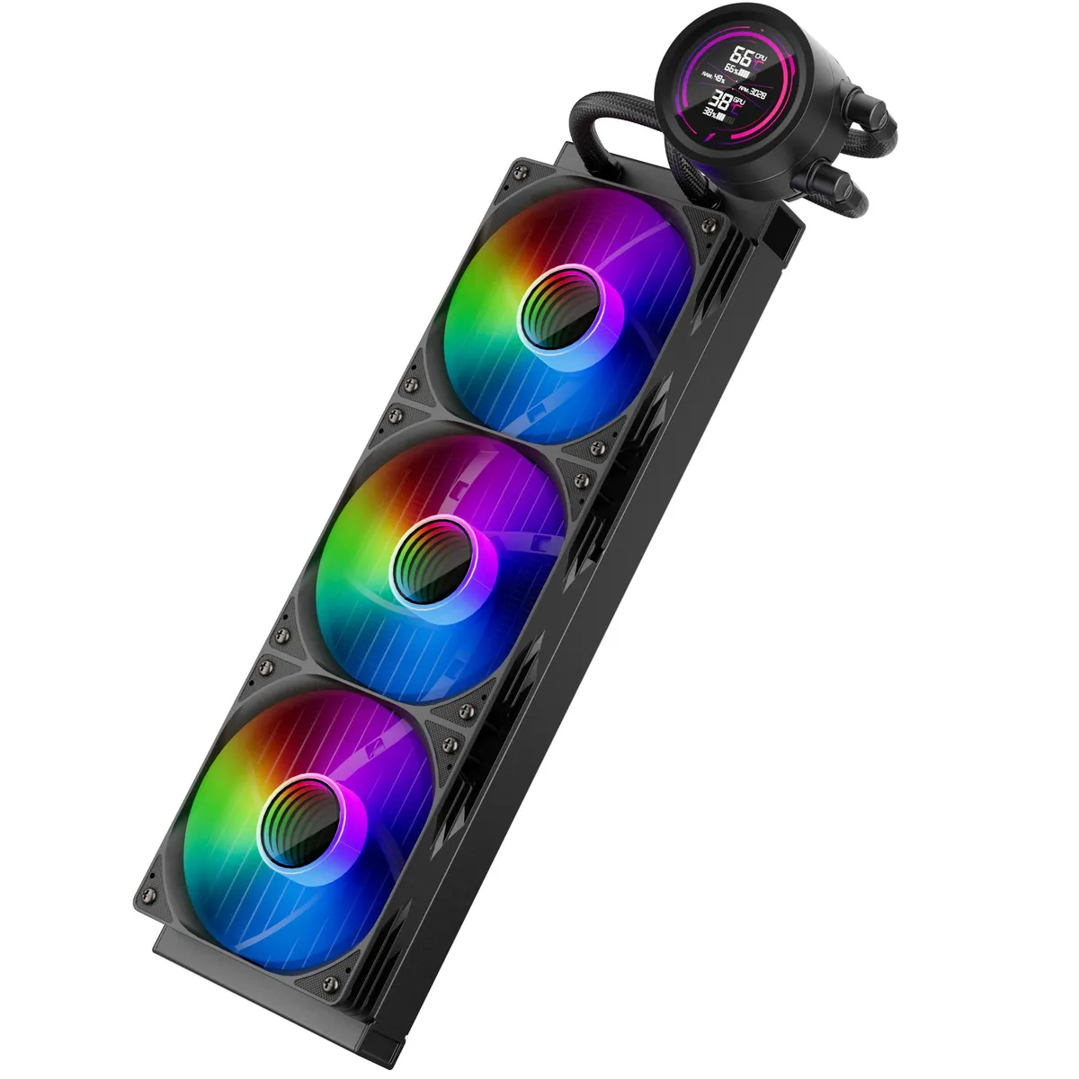 Система водяного охолодження 1stPlayer TS4-360 Black - мініатюра 2