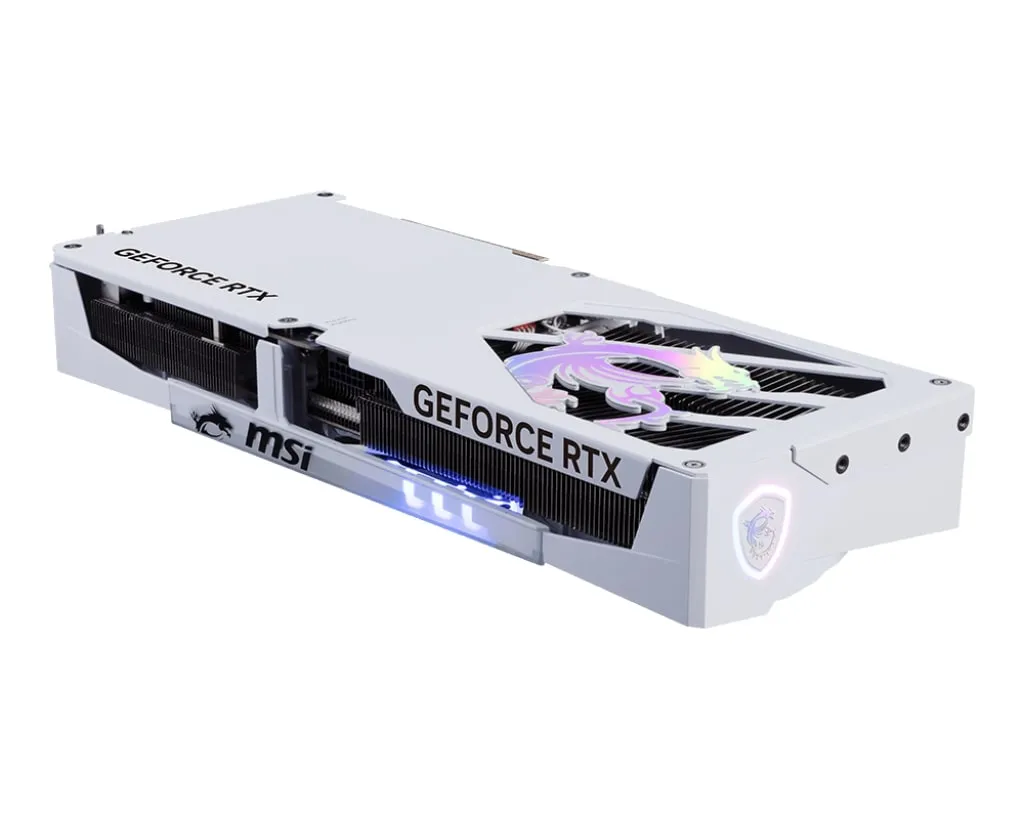 Відеокарта GF RTX 5070 Ti 16GB GDDR7 Gaming Trio OC White MSI (GeForce RTX 5070 Ti 16G GAMING TRIO OC WHITE) - мініатюра 3