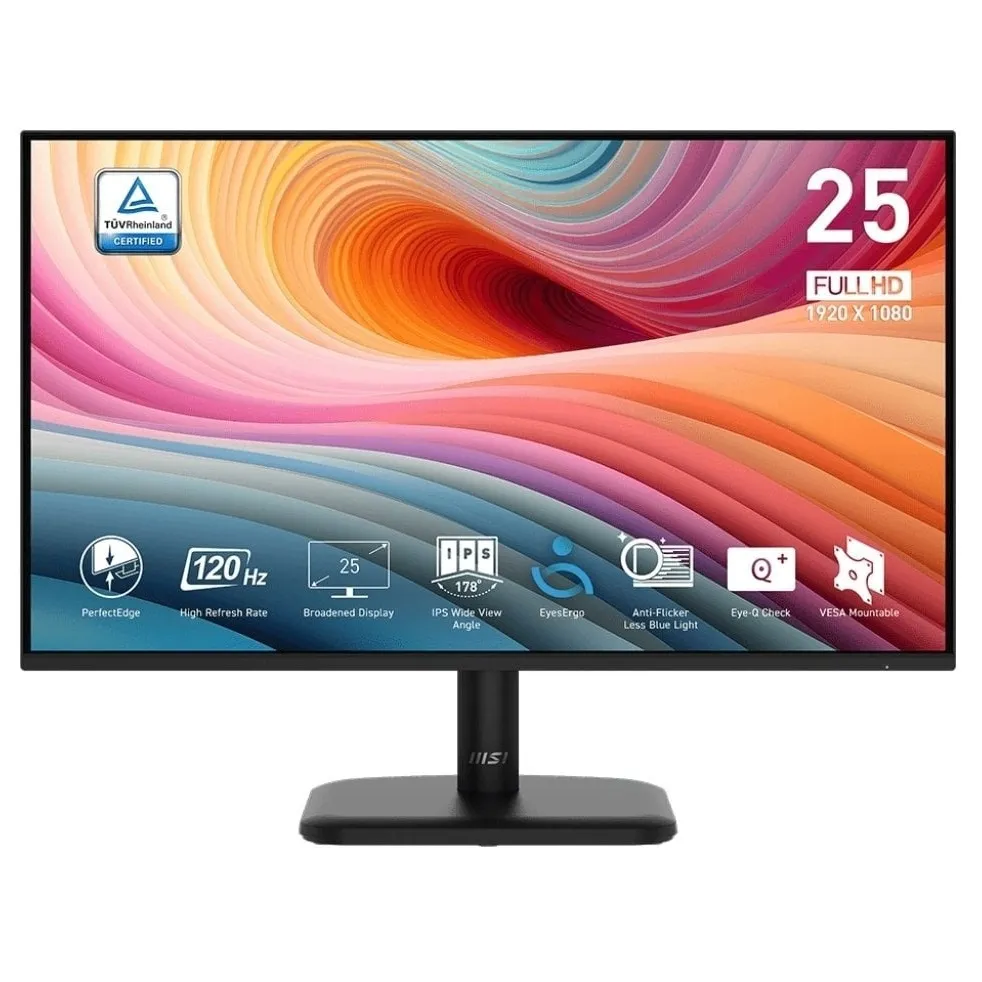 Монітор MSI 24.5" Pro MP251L E2 IPS Black 120Hz - зображення 1