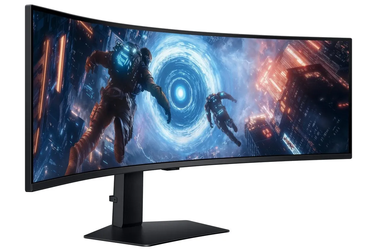 Монітор Samsung 49" Odyssey G9 (LS49FG916EIXCI) VA Black Curved 144Hz - мініатюра 2
