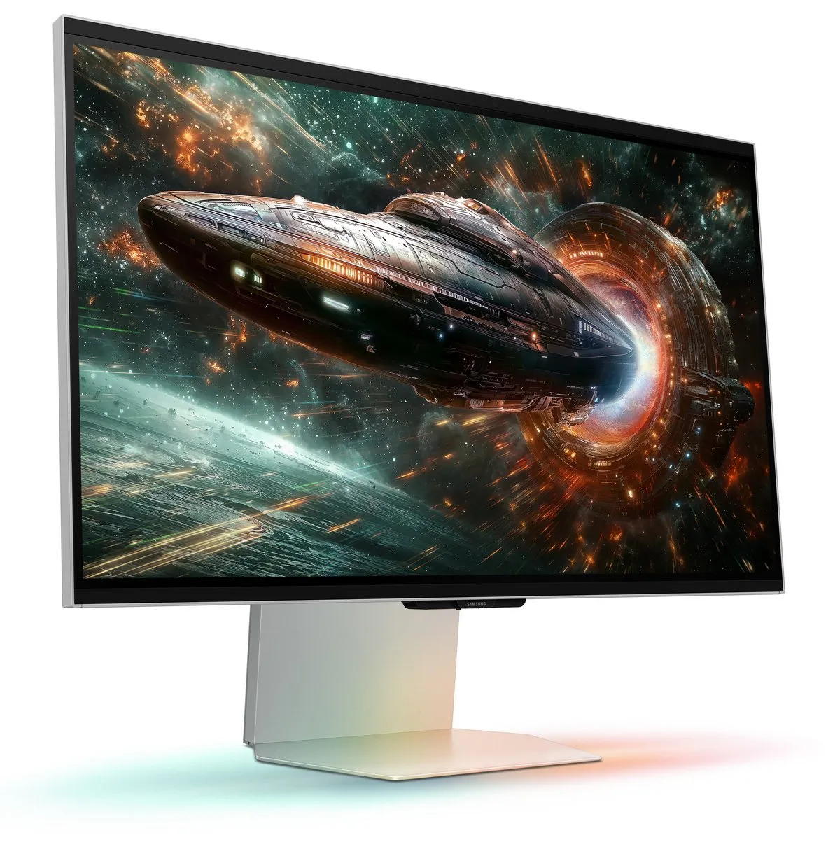 Монiтор Samsung 27" Odyssey 3D G90XF (LS27FG900XIXCI) IPS Silver 165Hz - мініатюра 3