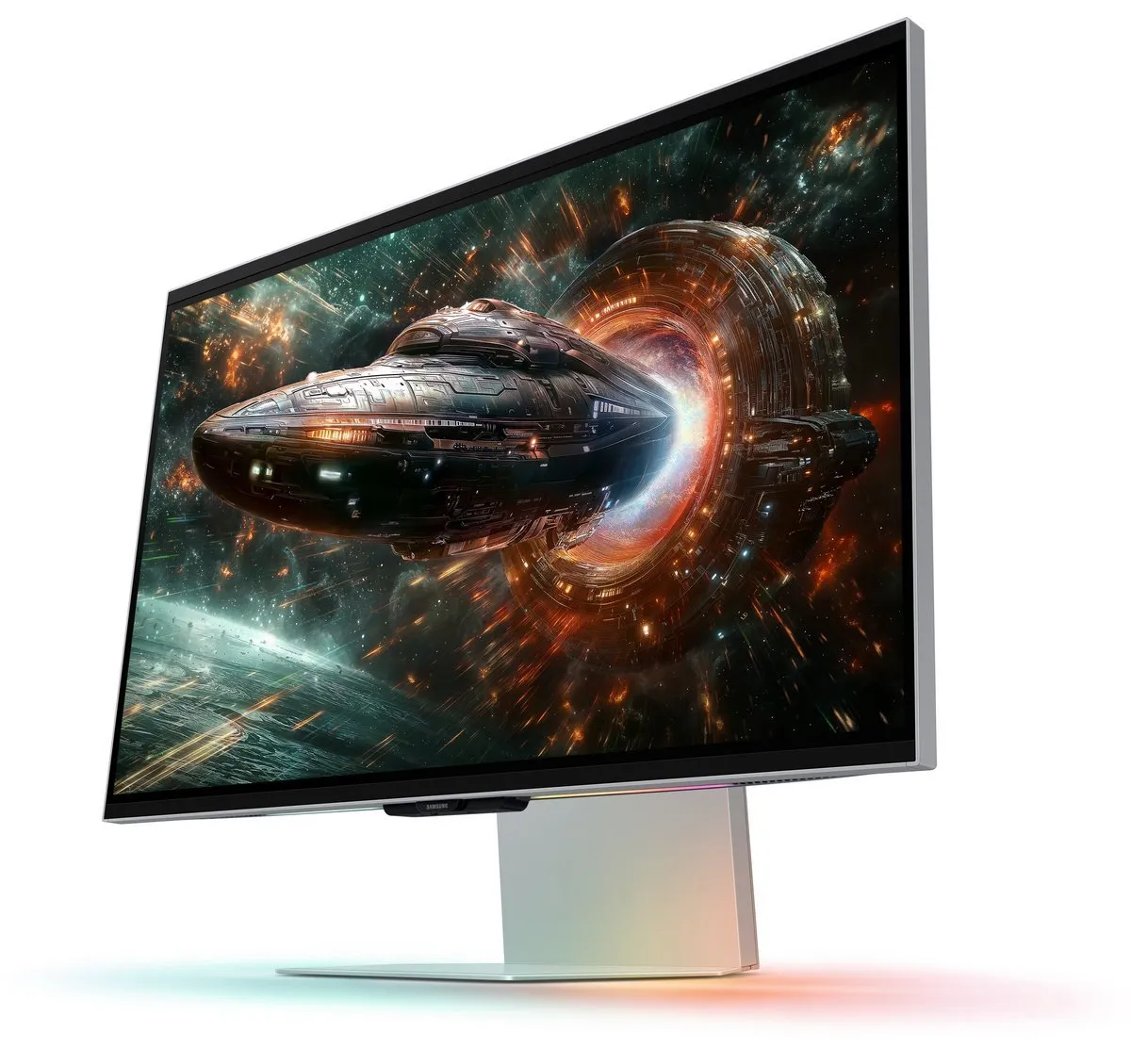Монiтор Samsung 27" Odyssey 3D G90XF (LS27FG900XIXCI) IPS Silver 165Hz - мініатюра 4